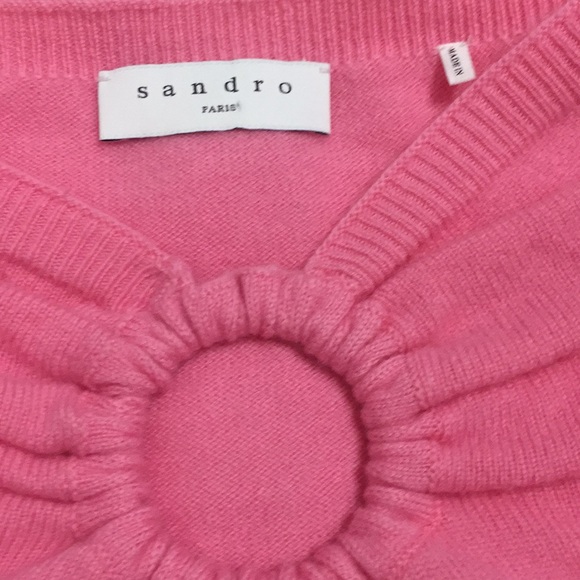 Sandro Neige Ring Detail Cutout Sweater - Picture 4 of 10
